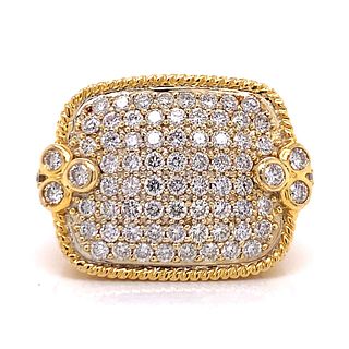 2.75Cts Diamonds & 18k Gold Cocktail Ring