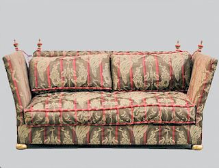 PAIR OF LARGE KNOLE SOFAS