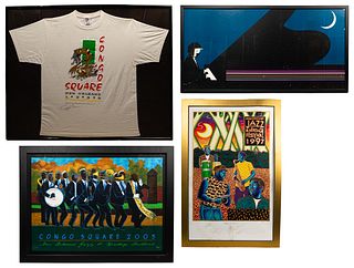 New Orleans Signed Poster and T-Shirt Assortment