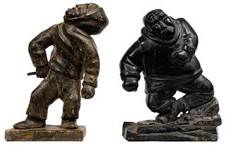 Inuit Style Stone Carving And Figurine