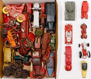 Cast Iron and Rubber Toy Car Assortment