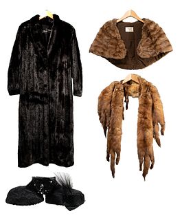 Fur Coat and Stole Assortment