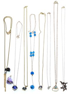 14k Yellow Gold Necklace and Pendant Assortment