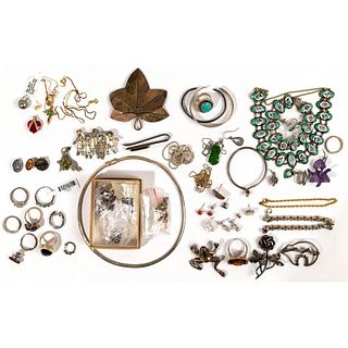 Mixed Gold and Silver Jewelry Assortment