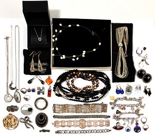 Sterling and European Silver Jewelry Assortment