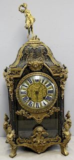 Crolex, Paris. Signed Bronze Mounted Boulle Clock.