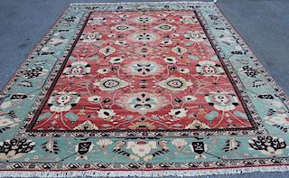 Vintage Finely Woven Handmade Roomsize Carpet.