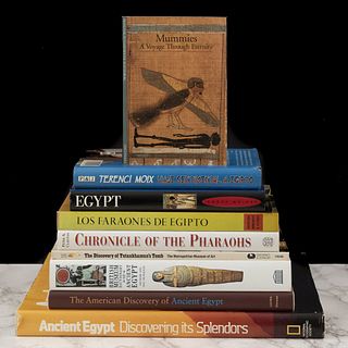Libros sobre Arte Egipcio.  Títulos:  The American Discovery of Ancient Egypt / Ancient Egypt. Discovering Splendors. Pzs: 9.