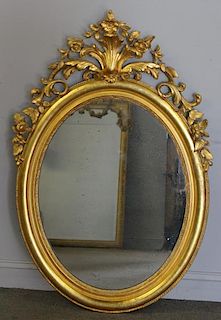19th Century Italian? Giltwood & Gessoed Mirror.