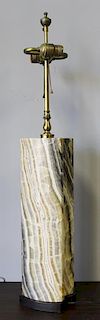 Midcentury Multi Colored Alabaster Table Lamp.