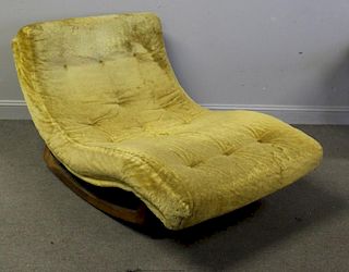 Midcentury Adrian Pearsall Rocking Chaise Lounge.