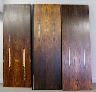Set of 6 Large Midcentury Rosewood Doors.
