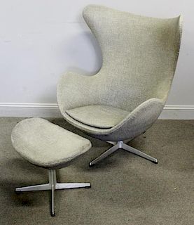 Arne Jacobsen for Fritz Hansen Egg Chair & Ottoman