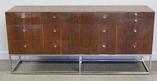 Midcentury Chest of Drawers with Chrome Base.
