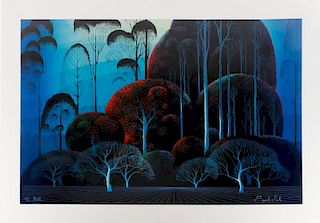 Eyvind Earle, "Enchanted Forest", Serigraph
