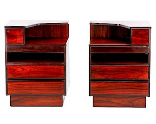 Pair of Danish Modern Night Stands, Scan Coll