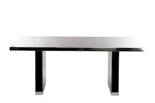 Modern Dining Table w/ 2 Leaves, Pierre Cardin