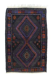 Vintage Afghan Balouch Rug, 3’3’’ x 5’3’’