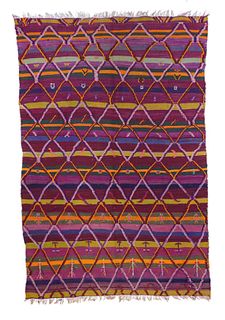 Vintage Morrocan Wool Rug, 5’1’’ x 7’8’’