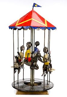 Rotating Carousel Sculpture, Arte Felguerez