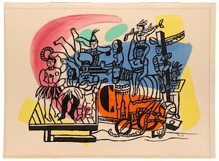 Fernand Leger Lithograph "Parade", Hand Numbered