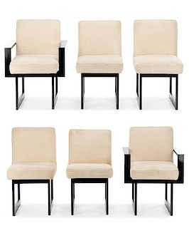 Set of 6 Dining Chairs, Attr.  to Vladimir Kagan