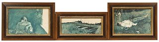 Seven Framed Andrew Wyeth Reproduction Prints.