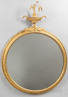Two Large Modern Gilt Mirrors