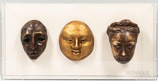 Three Masks Wall Sculpture