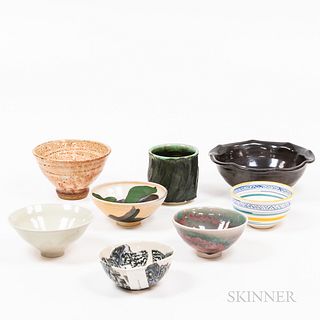 Eight Studio Pottery Items