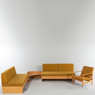 Ekornes Swan Corner Sofa and Armchair