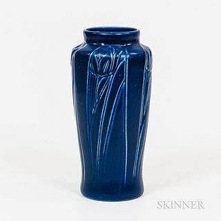 Rookwood Pottery Dark Blue Matte Vase