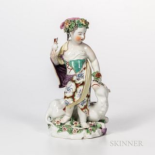 Derby Porcelain Allegorical Figure of Asia