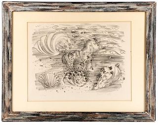 Raoul Dufy, Signed Lithograph, Horse & Seashells