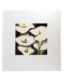Donald Sultan "Lilies" Aquatint, Edition 7/125