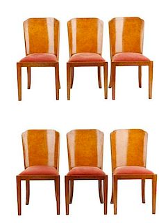 Set of 6 Art Deco 'Cloud' Side Dining Chairs