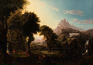 After Thomas Cole (American, 1801-1848), A Dream of Arcadia