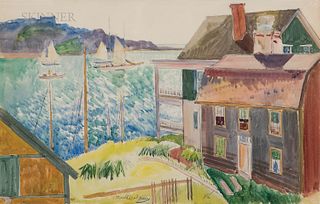 Richard Hayley Lever (American, 1876-1958), Yachting, Marblehead, Mass