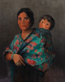 Marion Boyd Allen (American, 1862-1941), Navajo Mother and Child