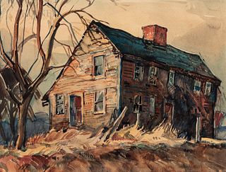 William Lester Stevens (American, 1888-1969), Old House in Connecticut
