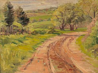 Caleb Arnold Slade (American, 1882-1961), A Road to the Farm