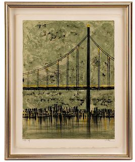 Richard Florsheim Artist's Proof, "Bridge Lights"