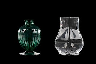 Group of 2 Baccarrat Crystal Bud Vases