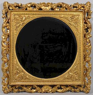 Large Gilt Carved Rococo Mirror, attrib. Italian