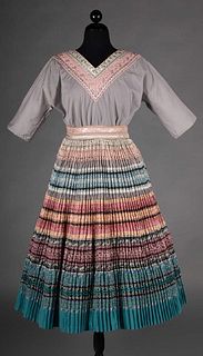 AMERICAN SW FIESTA DRESS, 1940s, INSPIRATION FOR DIOR