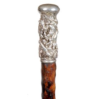 Silver Hunting Cane