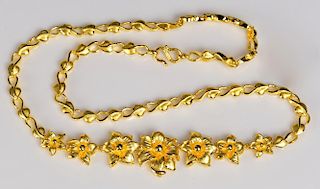 24K Chinese Necklace, 40.6 grams