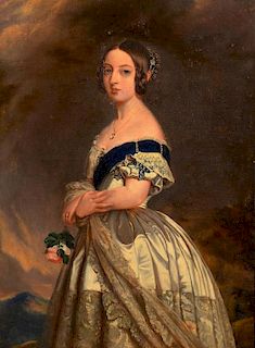 After F. Winterhalter, Queen Victoria portrait