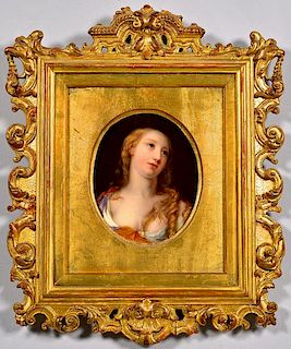 Old Master Oil on Panel Female Portrait