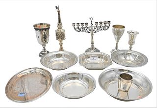 11 Piece Sterling Silver Lot, to include Israeli silver and small bowls, 36.9 t.oz.